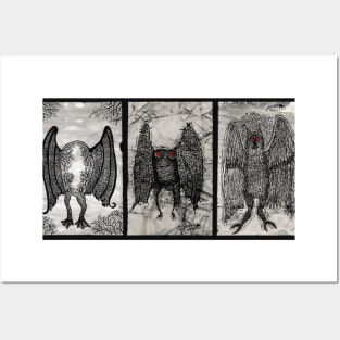 Mothmen Posters and Art